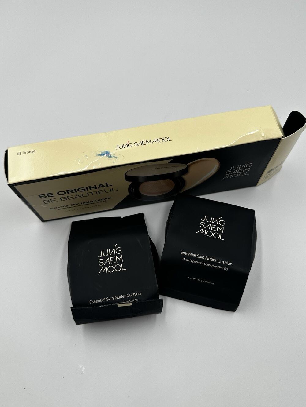 Jung Saem Mool Essential Skin Nuder Cushion Set of 2 Refills 25 Bronze
